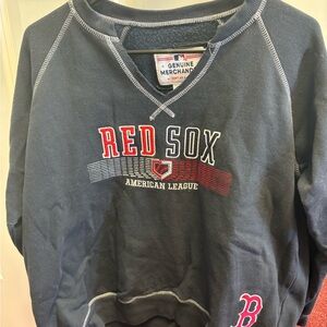 Genuine Merchandise Red Sox Navy Crewneck Sweater